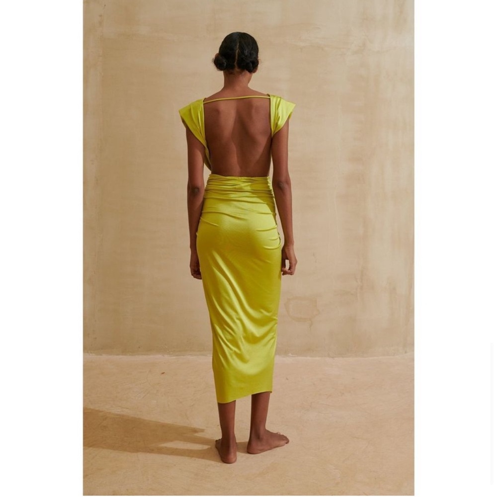 Baobab Collection Yellow Midi Dress - Picture 7 of 13